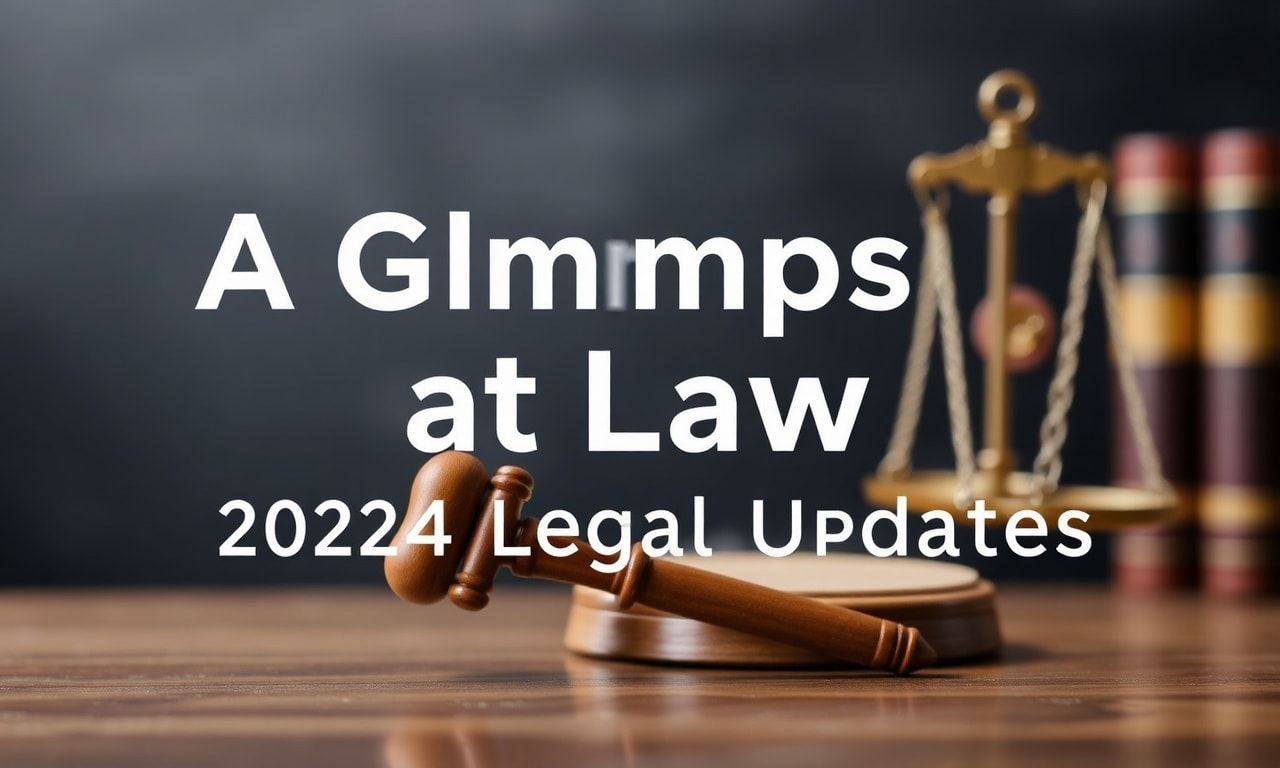 Hukukal Bir Bakışta: 2024 Yılı Yasal Güncellemeler