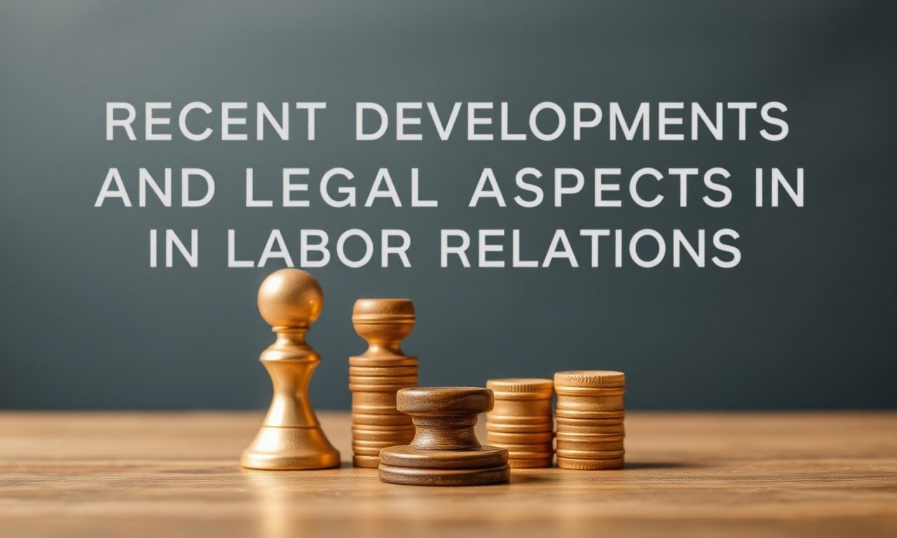 Türkiye'de Çalışma İlişkilerinde Son Gelişmeler ve Hukuki Yönleri