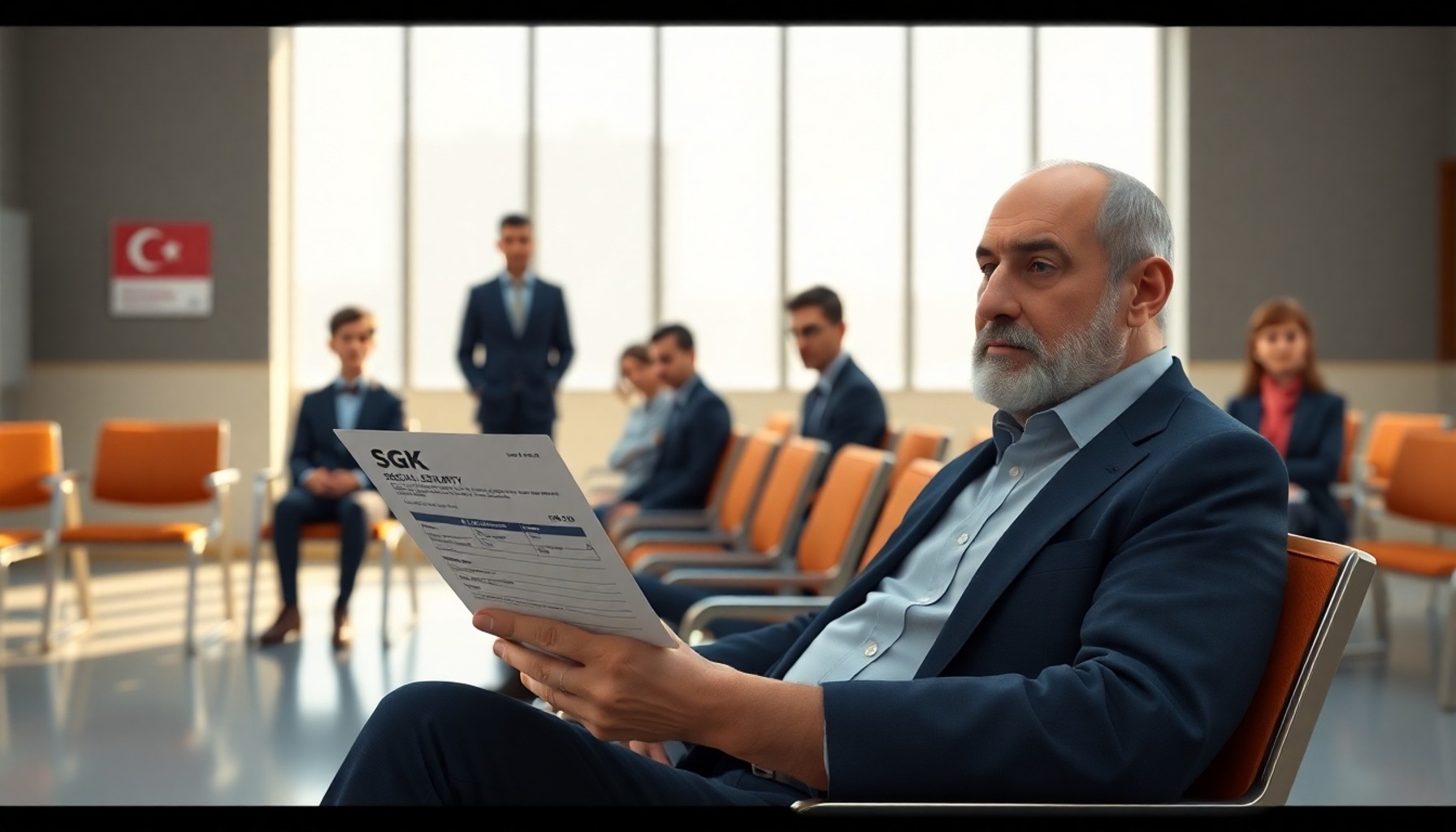 SGK ofisinde askerlik borçlanması başvurusu yapan sigortalı
