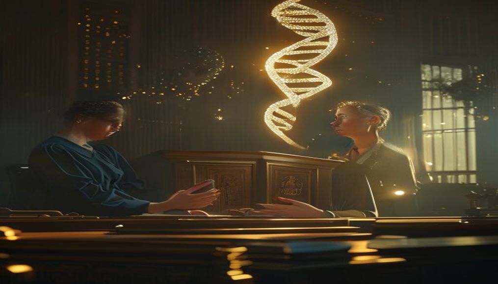 Mahkeme salonunda DNA testi sonuçlarıyla babalığın tespit edildiği sahne.