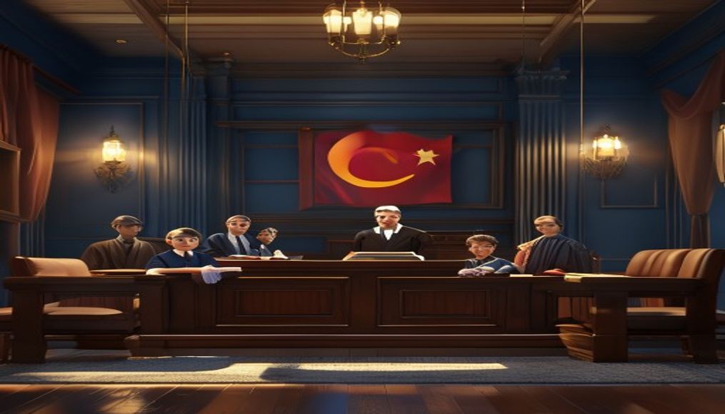 Türk aile mahkemesi sahnesi