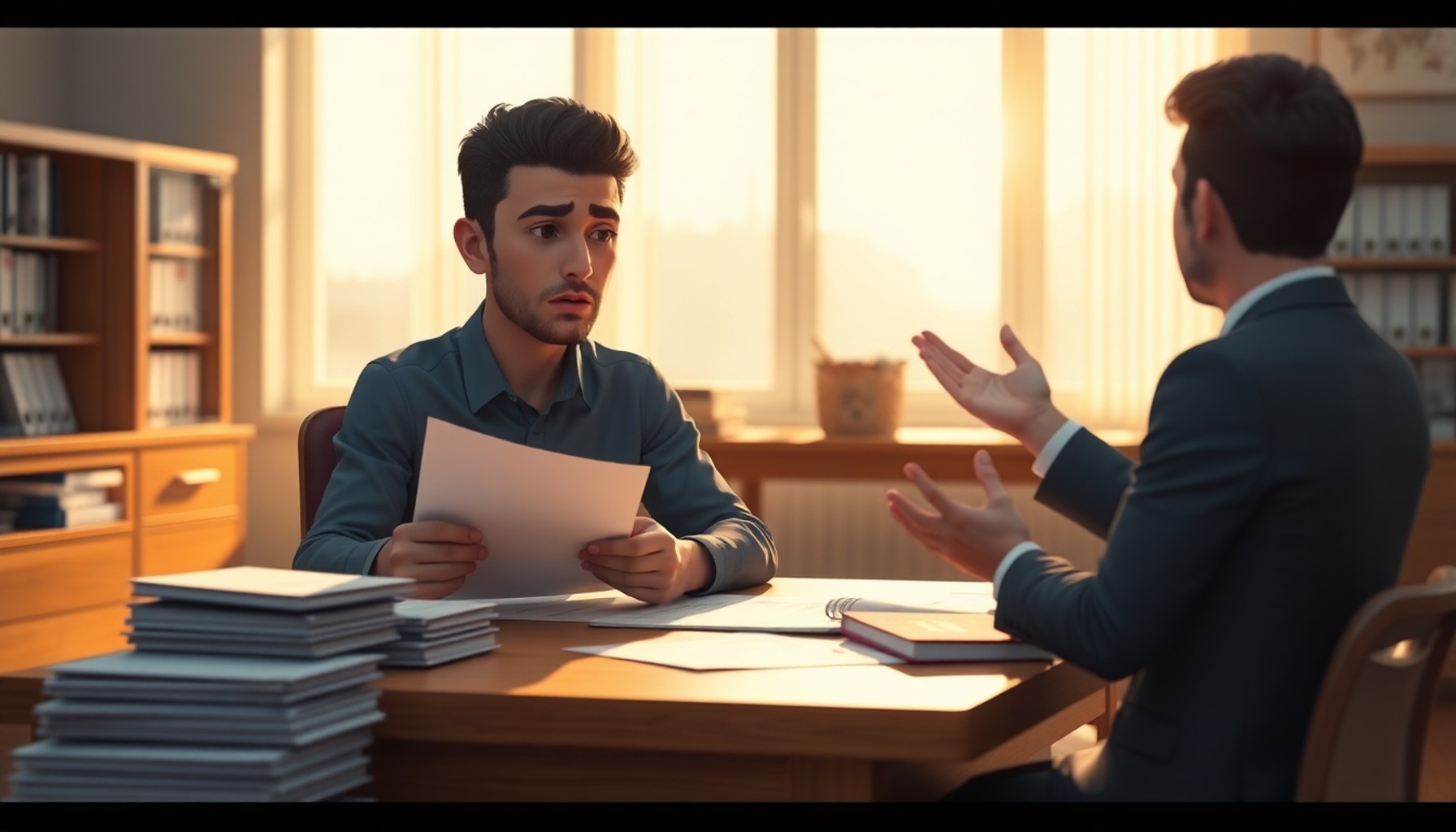 Yurt dışı diploma denklik başvurusu için belgelerini inceleyen genç bir Türk mezunu