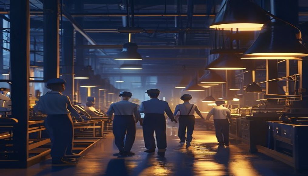 Gece vardiyasında çalışan işçiler ve aile şirketi ortamı