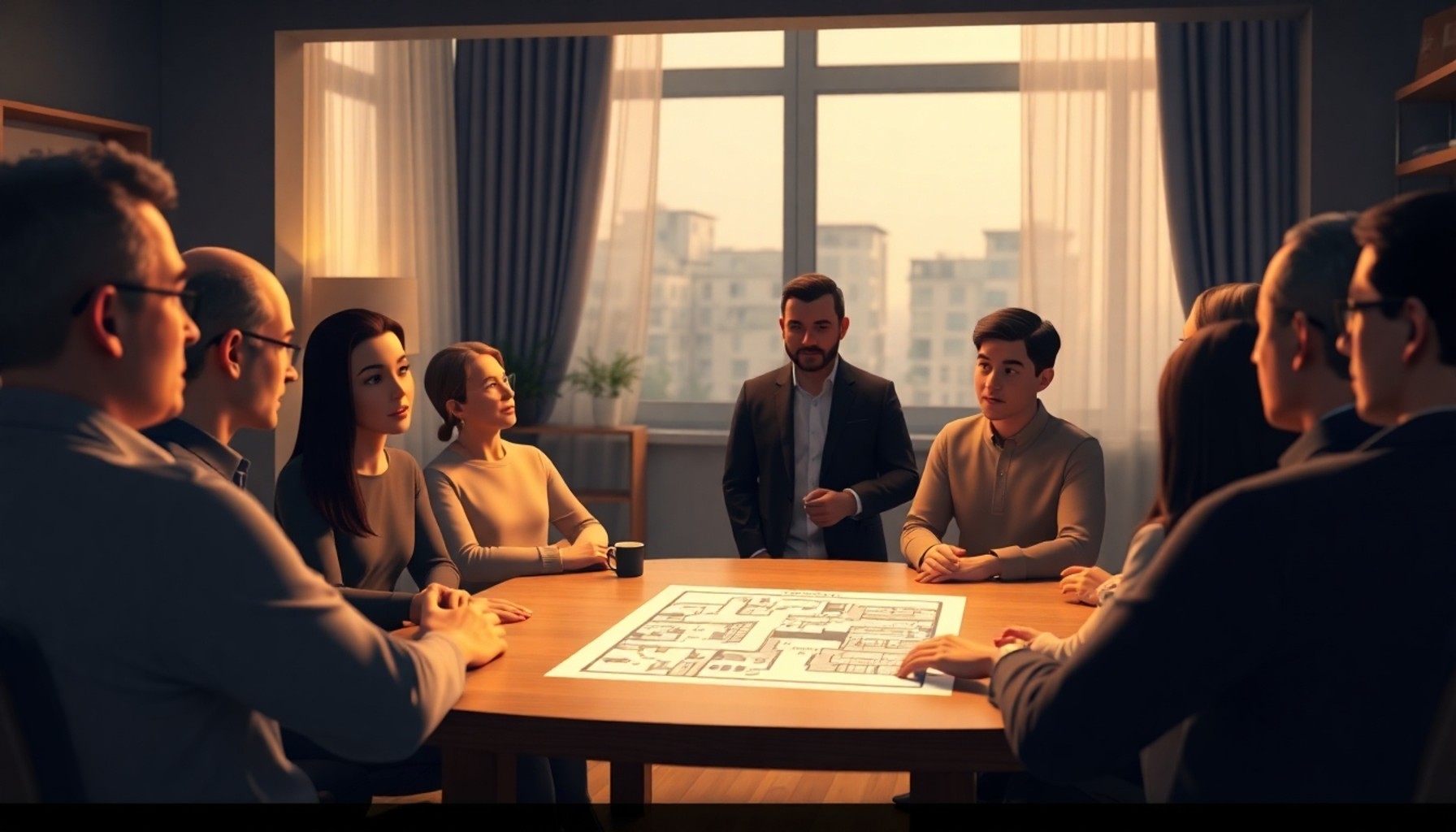 Apartman kat malikleri toplantısında oybirliği kararı tartışılıyor