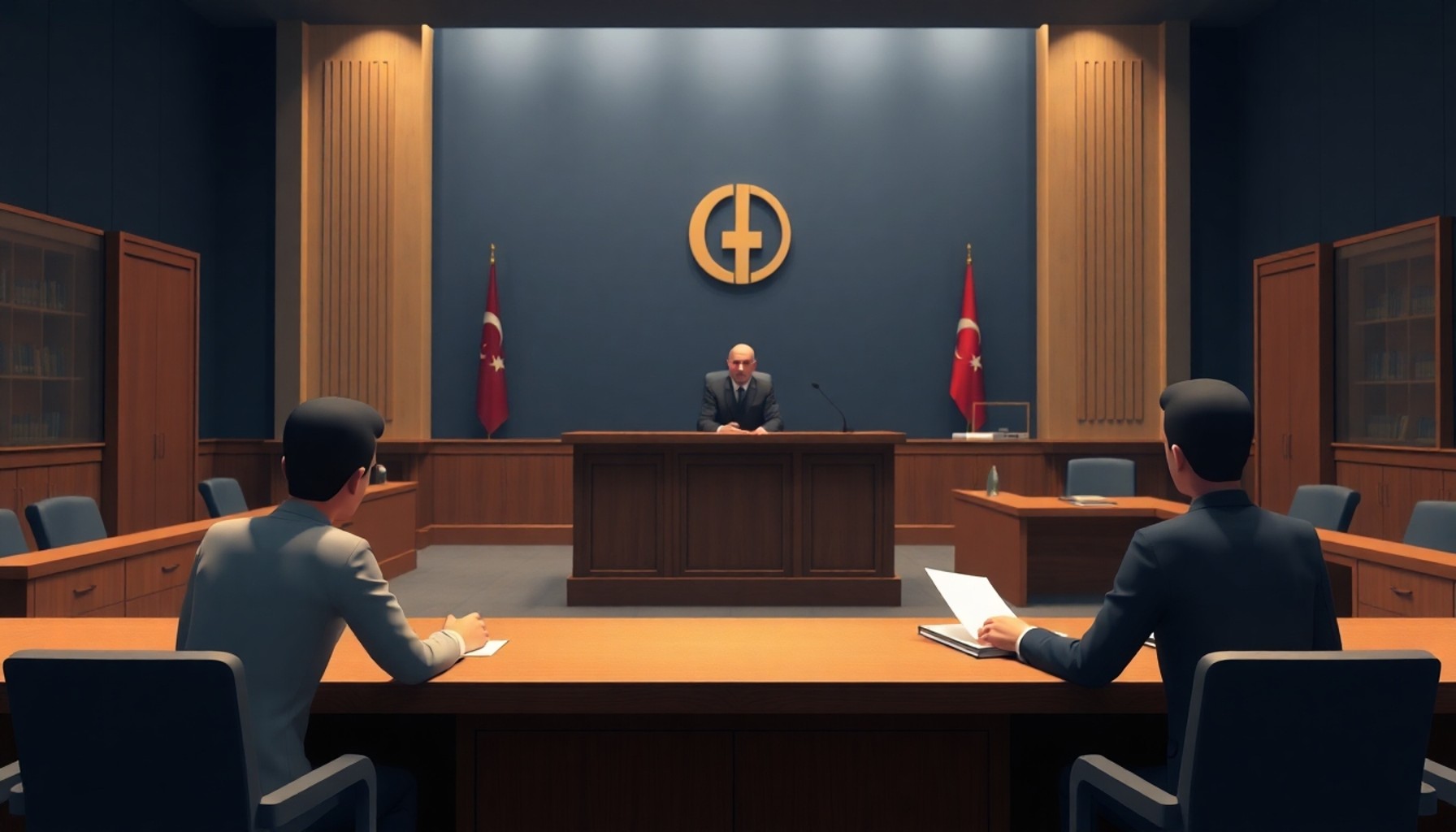 Türk asliye hukuk mahkemesinde nüfus davası duruşması