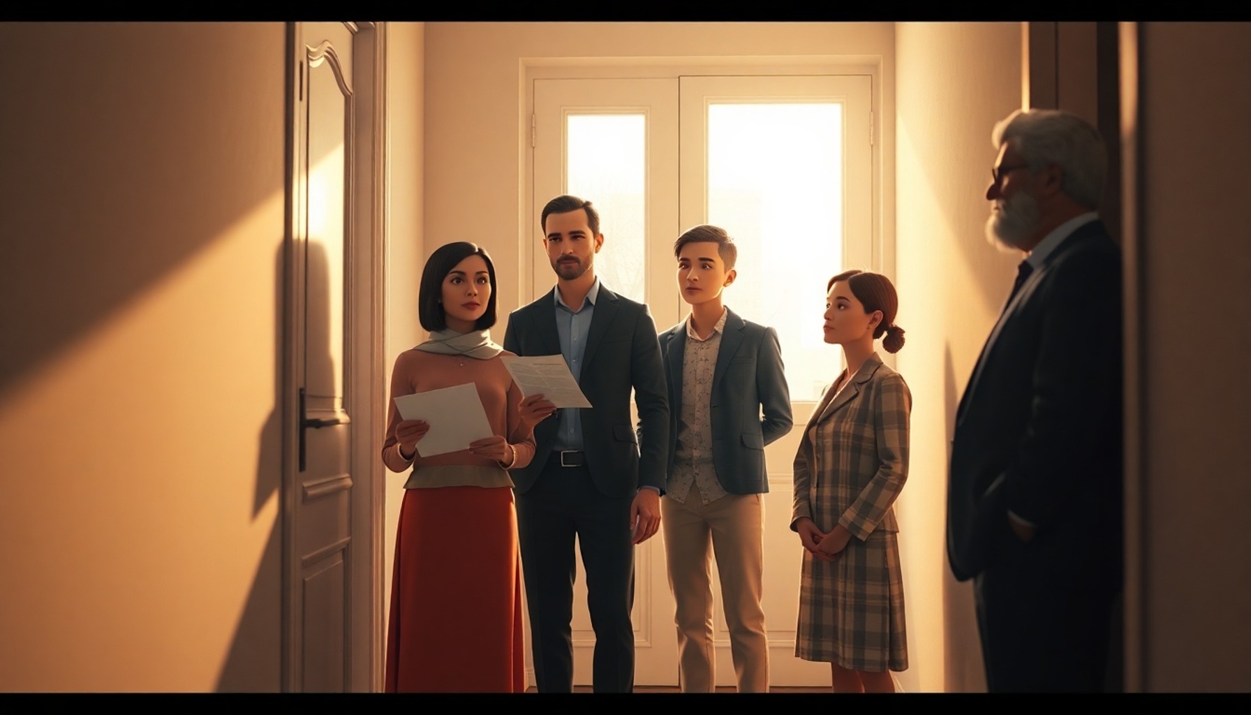 Kiracı vefatı sonrası ev sahibiyle kapıda karşılaşan aile