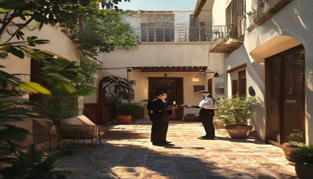 Komşu gürültüsü şikayetinde bir apartman sahnesi