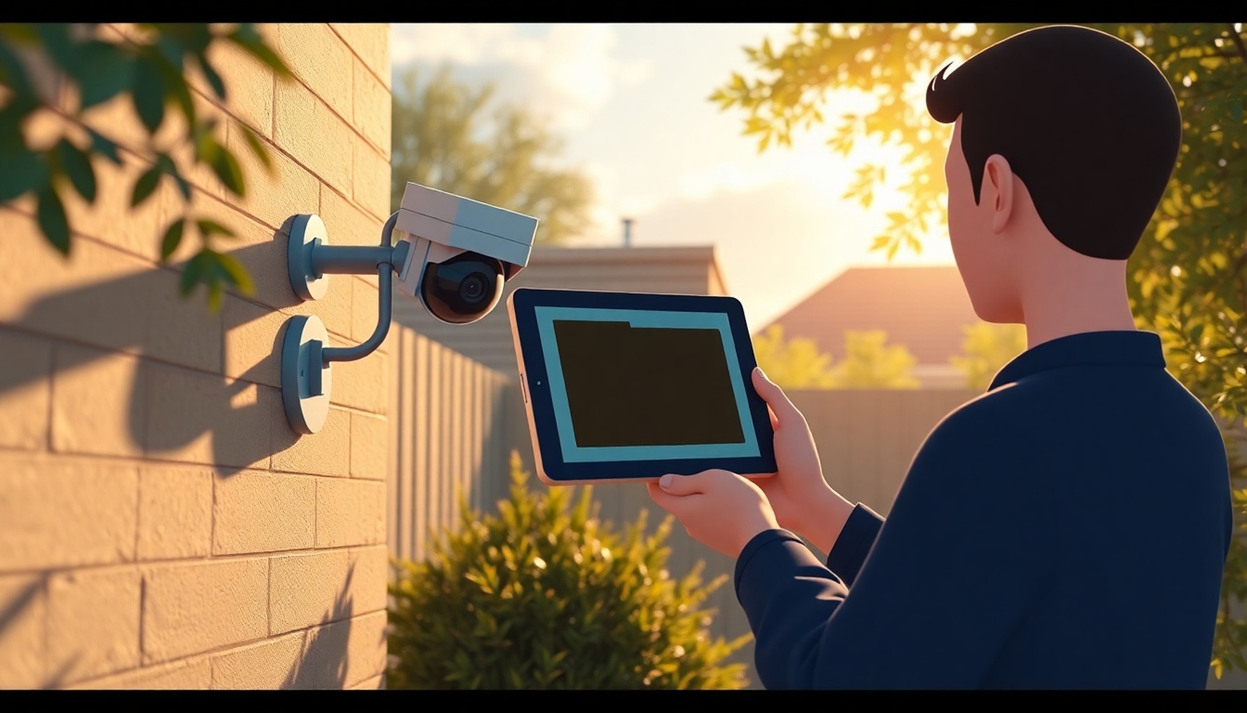Kamera açısını ayarlayan ve privacy zone kullanan kişi