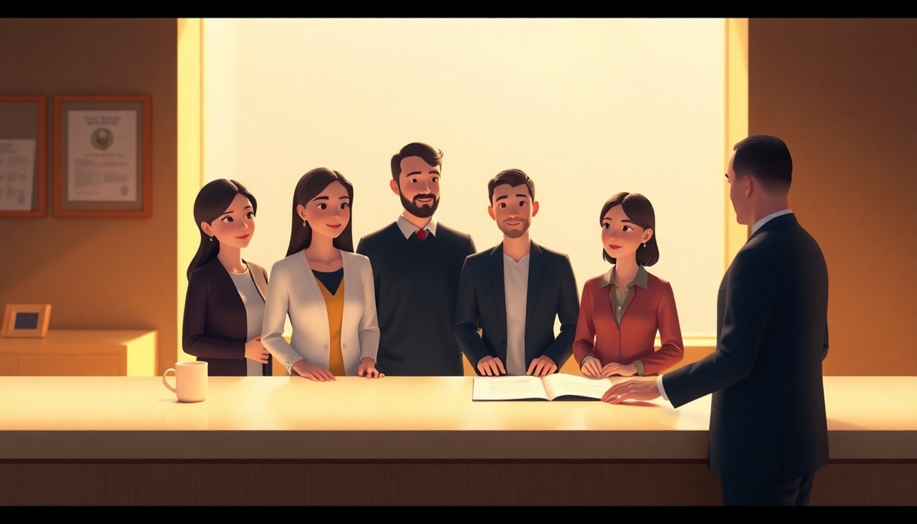Aile tapu müdürlüğünde miras taksim tescil işlemi yaptırıyor