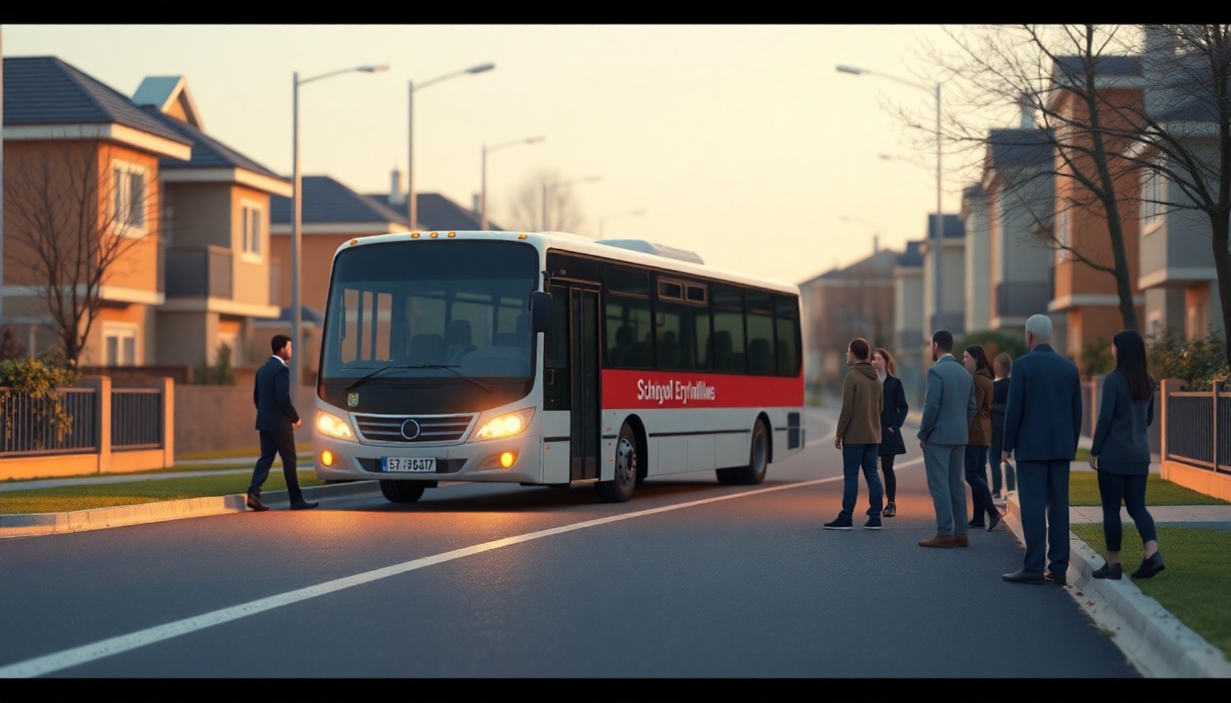 Okul servisi kazası sonrasında veliler ve yetkililer