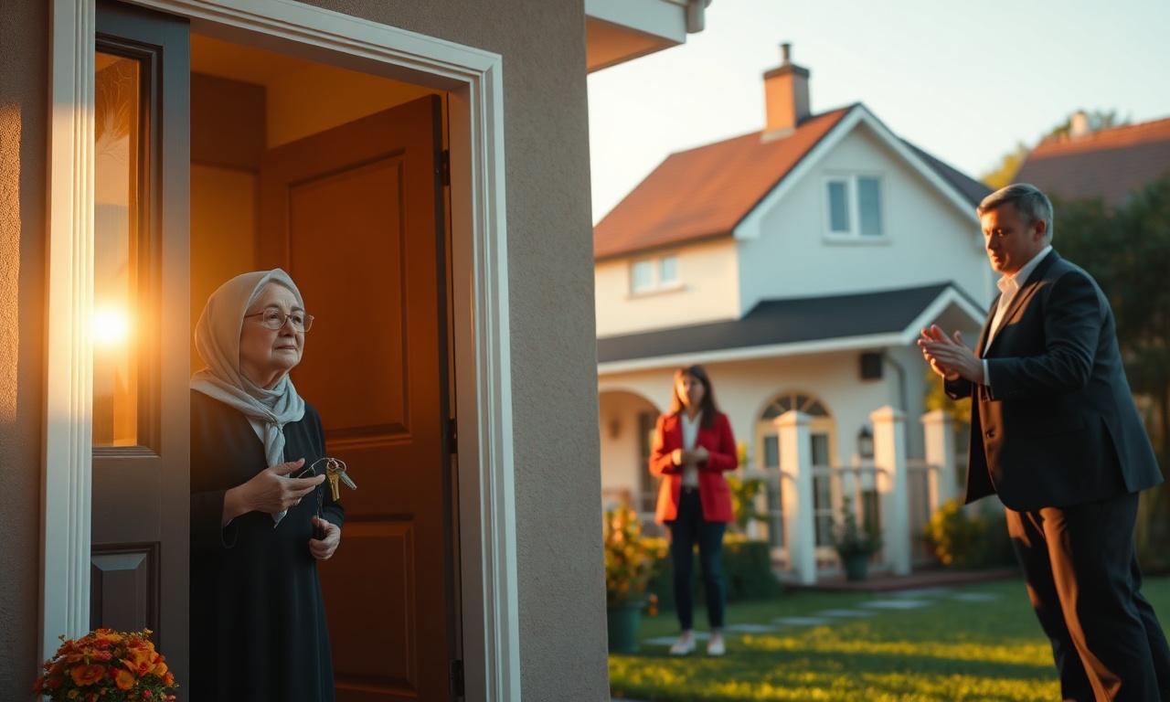 Sağ eşe aile konutunda intifa ve oturma hakkı arasındaki farkları gösteren hukuki danışma sahnesi