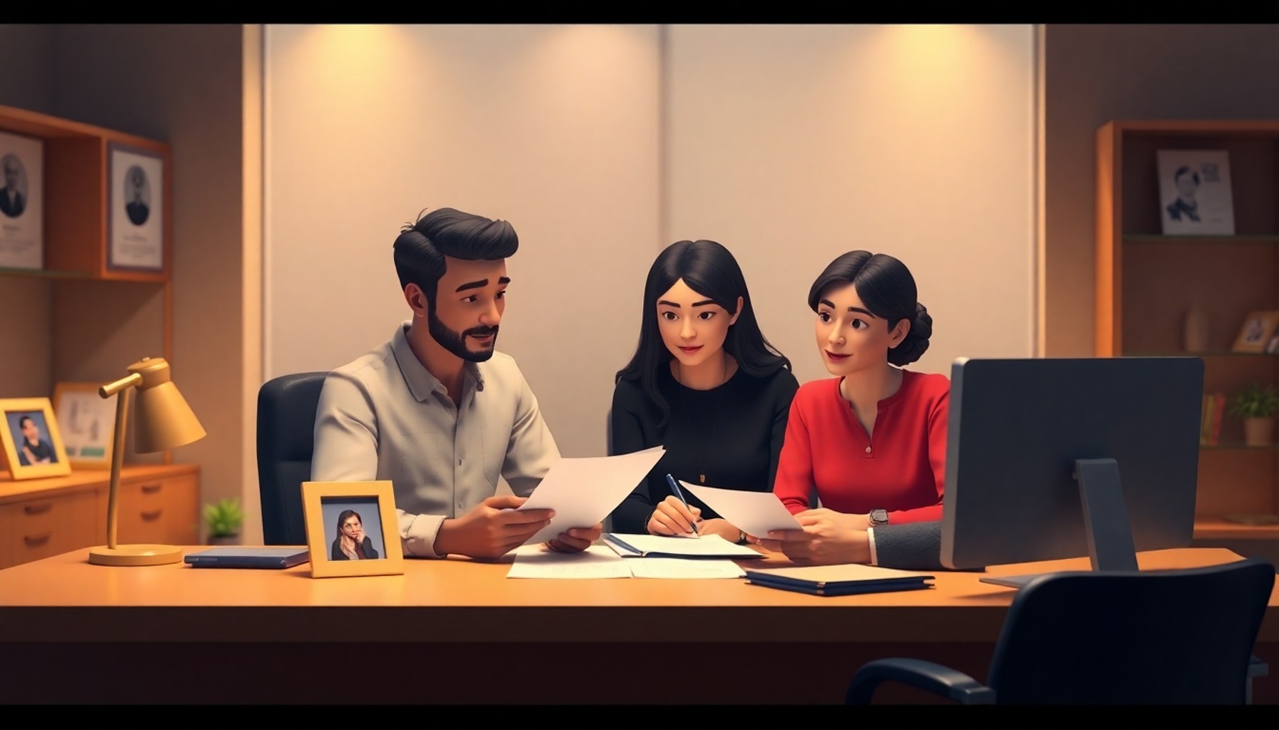 SGK ofisinde borçlanma başvurusu yapan bir çift
