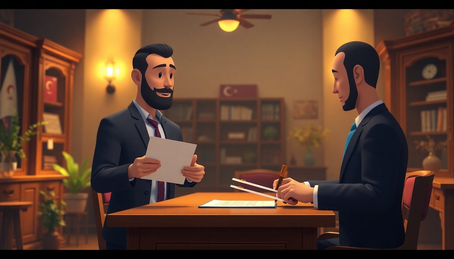 Noterde resmi ihtarname imzalayan kişi ve mühürleyen noter