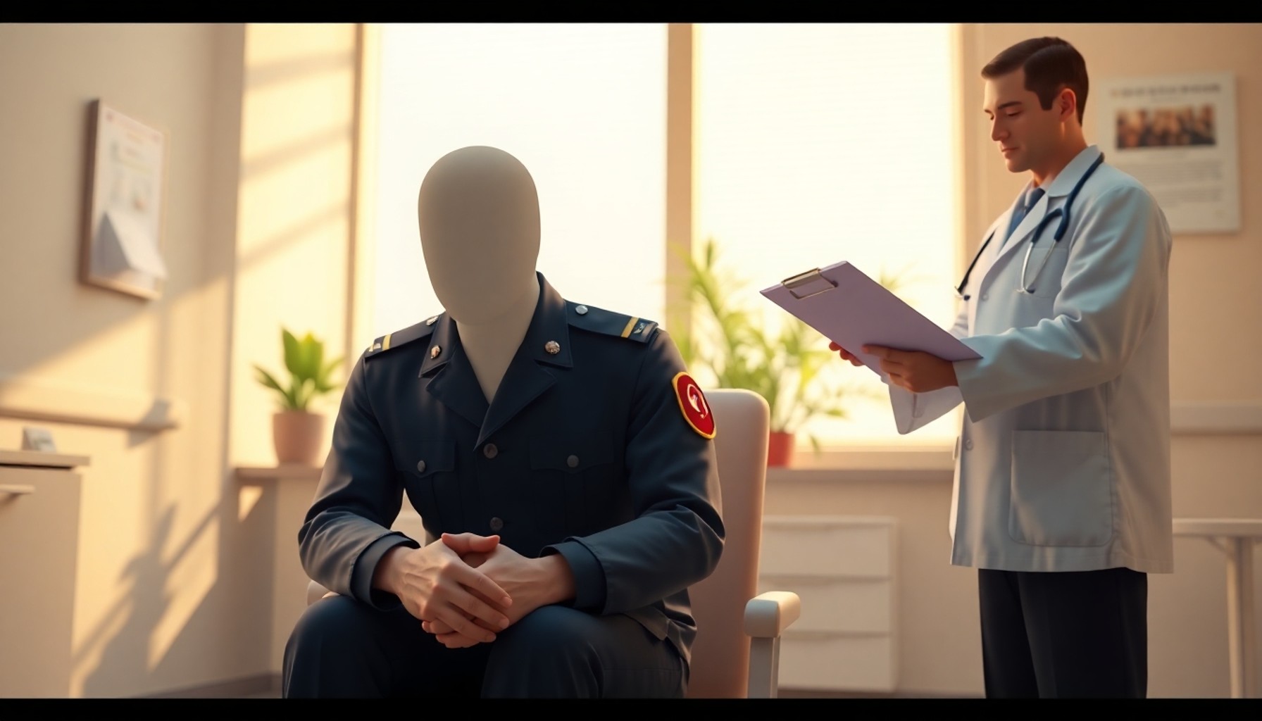 Uzman erbaş sağlık feshi hastane raporu süreci, askeri sağlık değerlendirmesi sahnesi